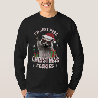 Ich bin nur wegen der Weihnachtskekse hier Lustige T-Shirt