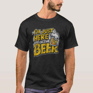 Ich bin nur wegen des Bieres hier Vintage T-Shirt