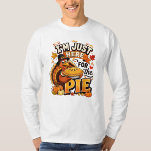 Ich bin nur wegen des Kuchens hier Lustiges Thanks T-Shirt