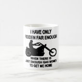 Ich bin nur weit genug wenn ..... geritten kaffeetasse (Mittel)