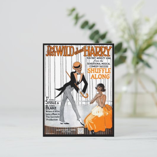 Ich "bin nur wild über Harry Postkarte (Stehend Vorderseite)