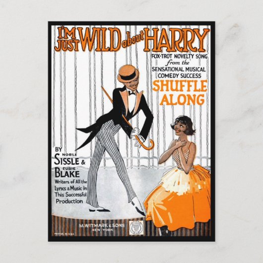 Ich "bin nur wild über Harry Postkarte (Vorderseite)