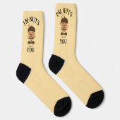 Ich bin Nüsse über dich Valentine einfache lustige Socken (Rechts)