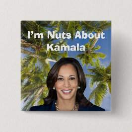 Ich bin Nüsse über Kamala Button