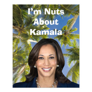 Ich bin Nüsse über Kamala Fotodruck