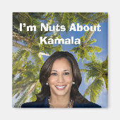 Ich bin Nüsse über Kamala Magnet (Vorne)