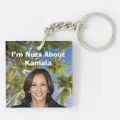 Ich bin Nüsse über Kamala Schlüsselanhänger (Rückseite)