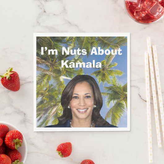 Ich bin Nüsse über Kamala Serviette (Beispiel)