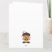 Ich bin Nüsse über Sie Valentine einfache lustige  Karte (Rückseite)