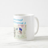 "Ich bin OCD normale" Tornado-Regal-Kaffee-Tasse Kaffeetasse (VorderseiteRechts)