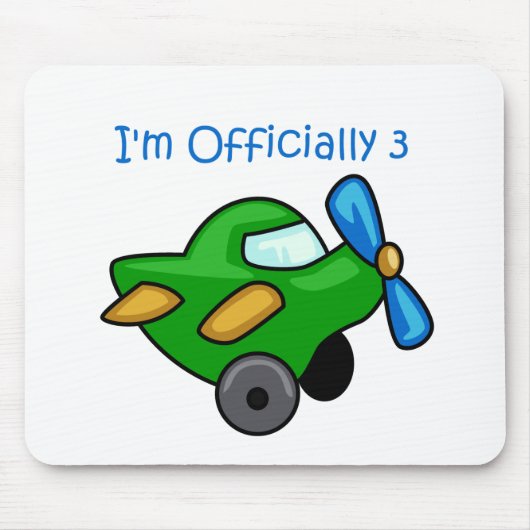 Ich bin offiziell 3, Jet Flugzeug Mousepad (Vorne)