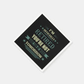 Ich bin offiziell pensionierte lustige Geschenke f Serviette (Ecke)