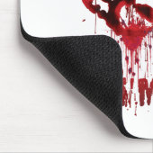 Ich bin Ok Bloody Hand Blood Spritzer Zombie Hallo Mousepad (Ecke)