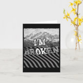 Ich bin Ok Broken-im Broken Karte (Gelbe Blume)