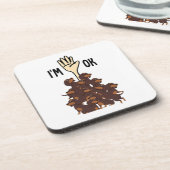 Ich bin Ok Funny Dackel Dog Pet Besitzer Getränkeuntersetzer (Linke Seite)