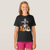 Ich bin Ok Funny Guinea Pigs Lover T-Shirt (Vorne ganz)