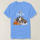 Ich bin Ok Funny Guinea Pigs Lover T-Shirt (Design vorne)