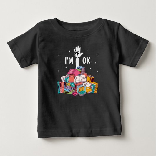 Ich bin Ok Funny Reading Buch Lover Geschenk Baby T-shirt (Vorderseite)