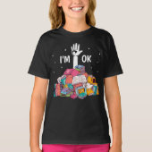 Ich bin Ok Funny Reading Buch Lover Geschenk T-Shirt (Vorderseite)