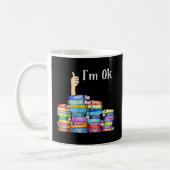 Ich bin Ok National Book Day Reading Book Liebe Bo Kaffeetasse (Links)