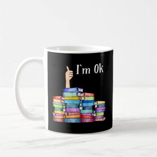 Ich bin Ok National Book Day Reading Book Liebe Bo Kaffeetasse (Links)