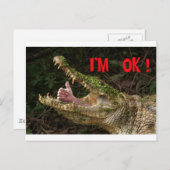 Ich bin ok! postkarte (Vorne/Hinten)