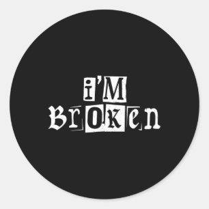Ich bin Ok Unsichtbare Krankheit Mental Health Awa Runder Aufkleber