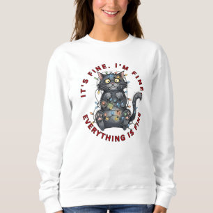 Ich bin okay, alles ist okay, lustiger Weihnachtsk Sweatshirt
