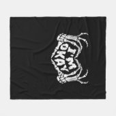 Ich bin okay Funny Halloween Kostüm Skeleton Hände Fleecedecke (Vorderseite (Horizontal))