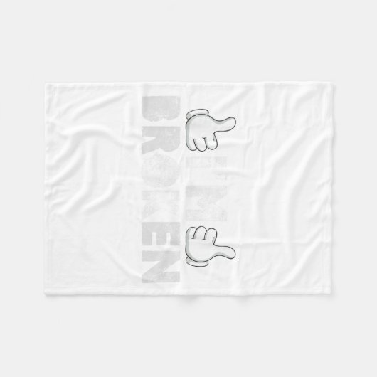 Ich bin okay, ich bin gebrochen Suizidverhütung Ps Fleecedecke (Vorderseite (Horizontal))