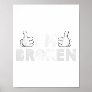 Ich bin okay, ich bin gebrochen Suizidverhütung Ps Poster