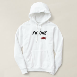 „Ich bin okay“ Minimalistischer Hoodie – Emotional