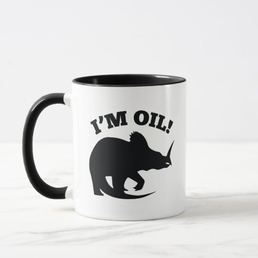 Ich bin Öl! Tasse (Links)