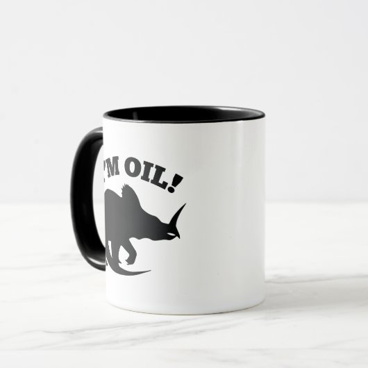 Ich bin Öl! Tasse (Vorderseite Links)