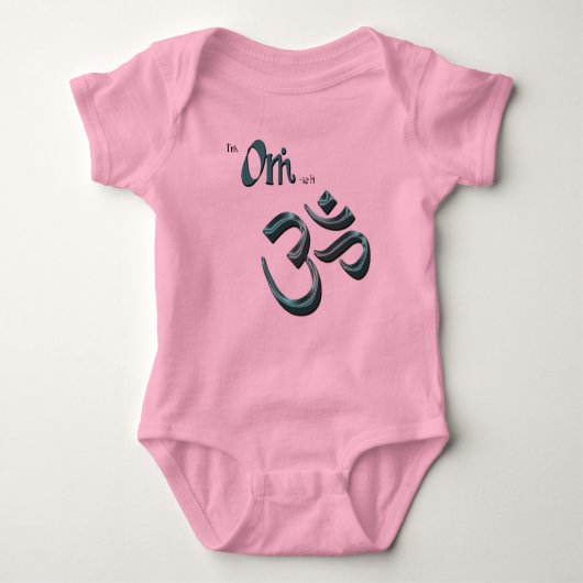 Ich bin OM-ish OM Baby Strampler (Vorderseite)