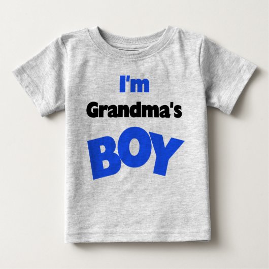 Ich bin Oma's Boy Baby T-shirt (Vorderseite)