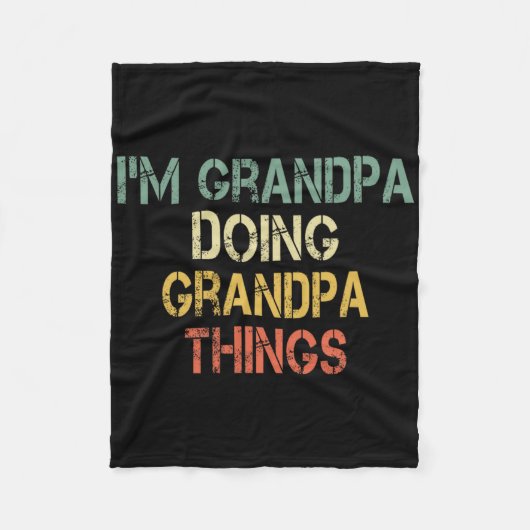Ich bin Opa Doing Opa Dinge Funny Christmas B Fleecedecke (Vorderseite)