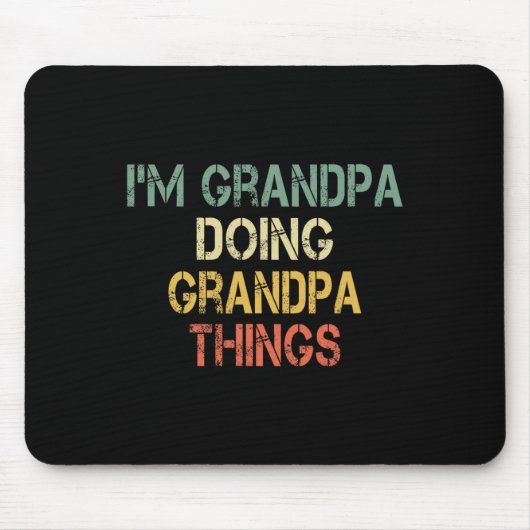 Ich bin Opa Doing Opa Dinge Funny Christmas B Mousepad (Vorne)