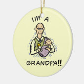 Ich bin Opa-Opa und Baby-Tshirts und Geschenke Keramikornament (Links)