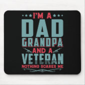 Ich bin Opa und ein Veteran macht mir nichts Angst Mousepad (Vorne)