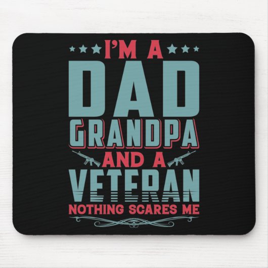 Ich bin Opa und ein Veteran macht mir nichts Angst Mousepad (Vorne)