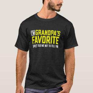 Ich bin Opa's Lieblings-Enkelkind zum Totlachen T-Shirt