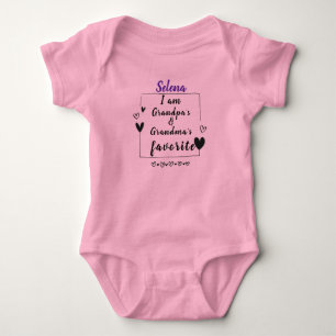 "Ich bin Opas und Oma's Liebling" Baby Strampler