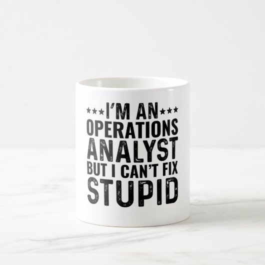Ich bin Operationsanalytiker, aber ich kann keinen Kaffeetasse (Mittel)