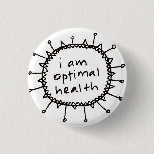 ich bin optimaler Gesundheitsknopf Button