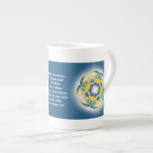 "Ich bin" Ostern Porzellantasse (Vorderseite Rechts)