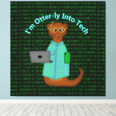 Ich bin Otter-ly in Tech Leinwanddruck (Insitu (Holzboden))