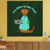 Ich bin Otter-ly in Tech Leinwanddruck (Insitu (Wohnzimmer))