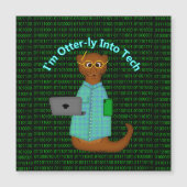 Ich bin Otter-ly in Tech Magnetkarte (Vorderseite)