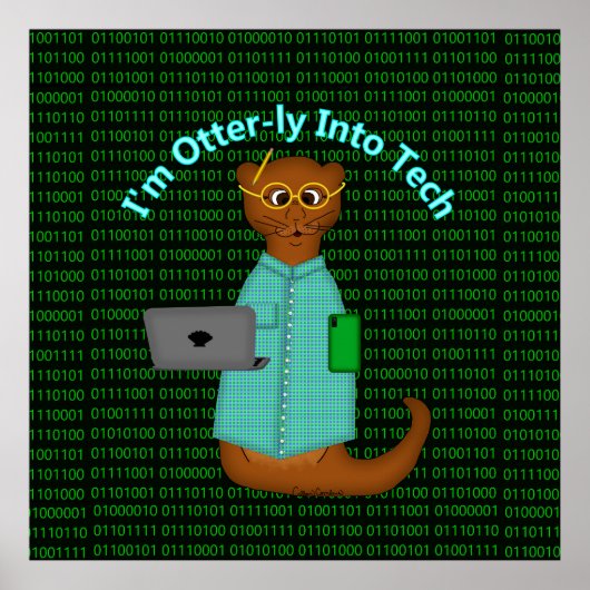 Ich bin Otter-ly in Tech Poster (Vorne)